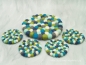 Preview: Topfuntersetzer Set blau grün