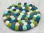 Preview: Topfuntersetzer Set blau grün