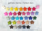 Preview: Filzsterne 4,6,8cm mit Schlaufe