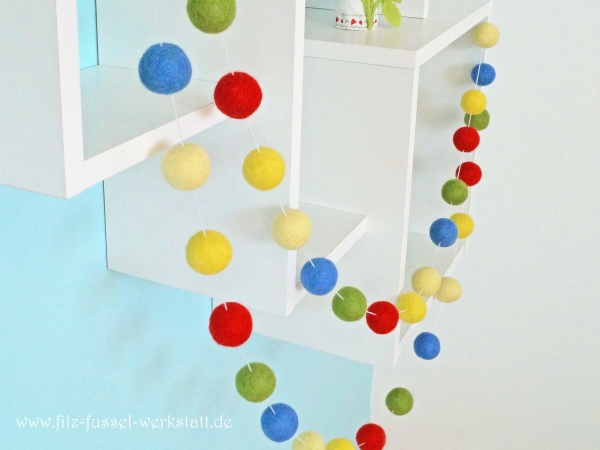 Filzkugel Girlande