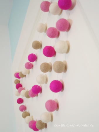 Filzkugel Girlande