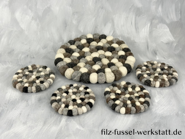 Preview: Topfuntersetzer Set blau grün