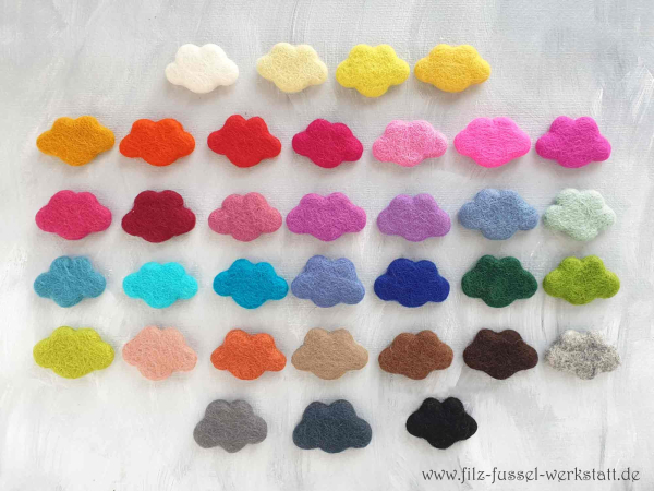 Preview: gefilzte Wolken mit Anhänger