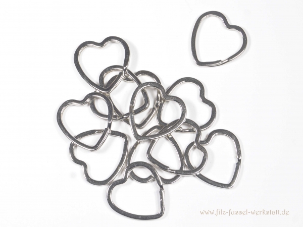 Edelstahl Spaltringe Schlüsselringe 15/20/25mm – 5, 10 Oder 50 Stück, Platinfarben