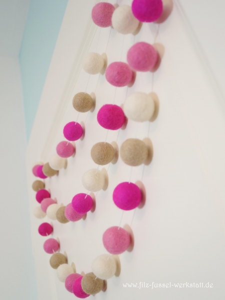 Filzkugel Girlande