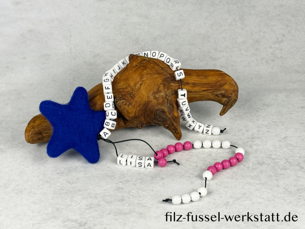 Rechenketten mit Filzanhänger