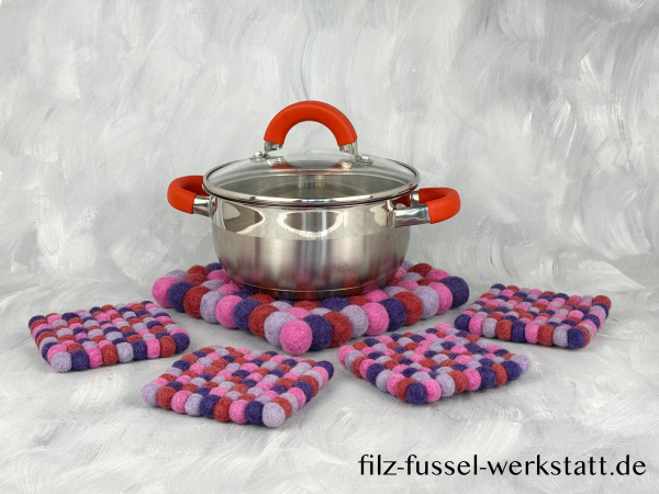 Topfuntersetzer Set grau