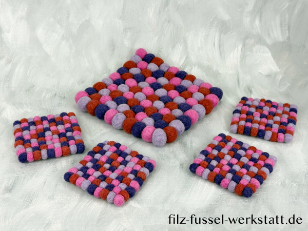 Topfuntersetzer Set grau