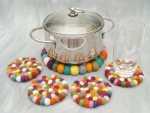 Topfuntersetzer Set bunt