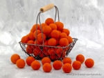 Filzkugel leuchtorange