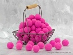 Filzkugel neonpink